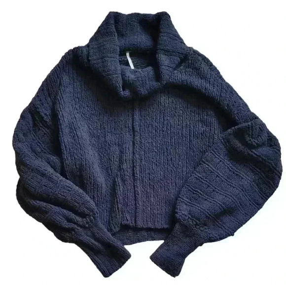 Free People Be Yours Pullover Sweater In Black extra small NWT - Picture 12 of 13